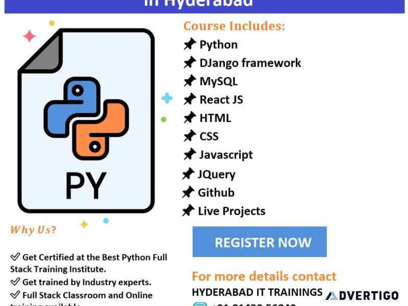 Python Full Stack Developer Course in Hyderabad
