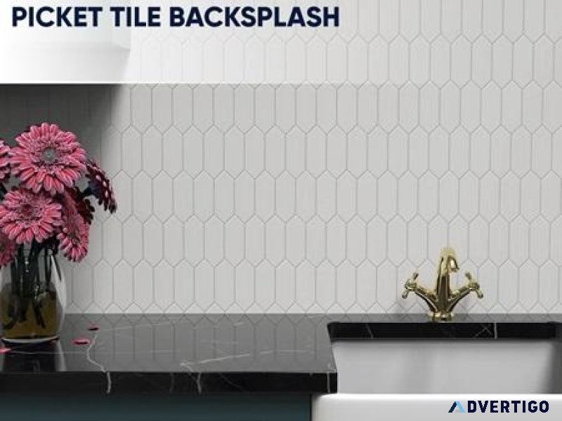Elevate Your Kitchen with a Stylish Picket Tile Backsplash