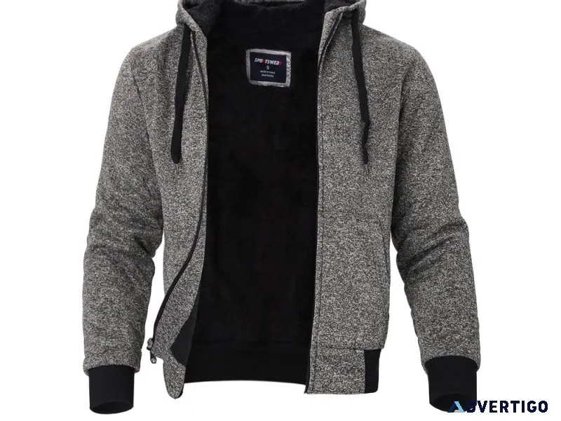 Get Cozy Warmer Men s Fleece Lined Hoodies-BUY NOW 