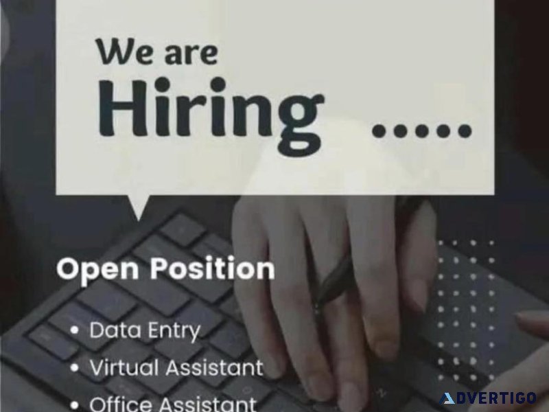 Job opportunities without experience required.