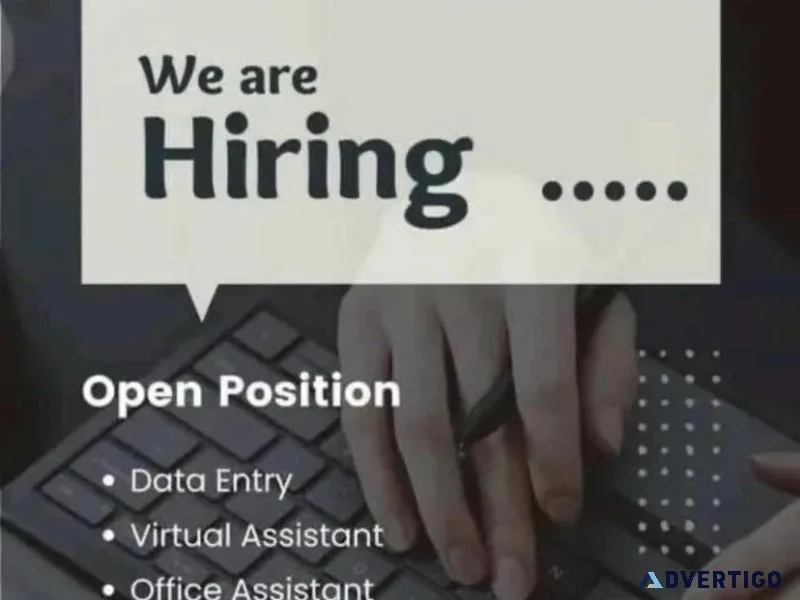 Job opportunities without experience required.