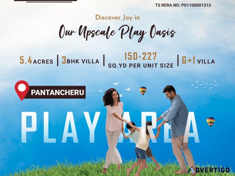 3bhk villas near patancheru | good time builders