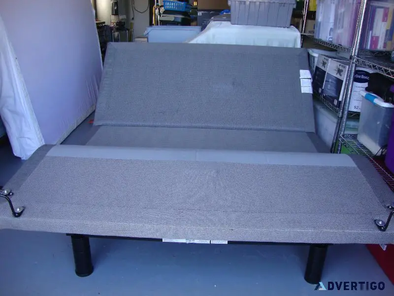 Adjustable queen bed with built in massager