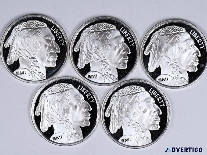 Silver Coins Buffalo Rounds Fine Silver .999