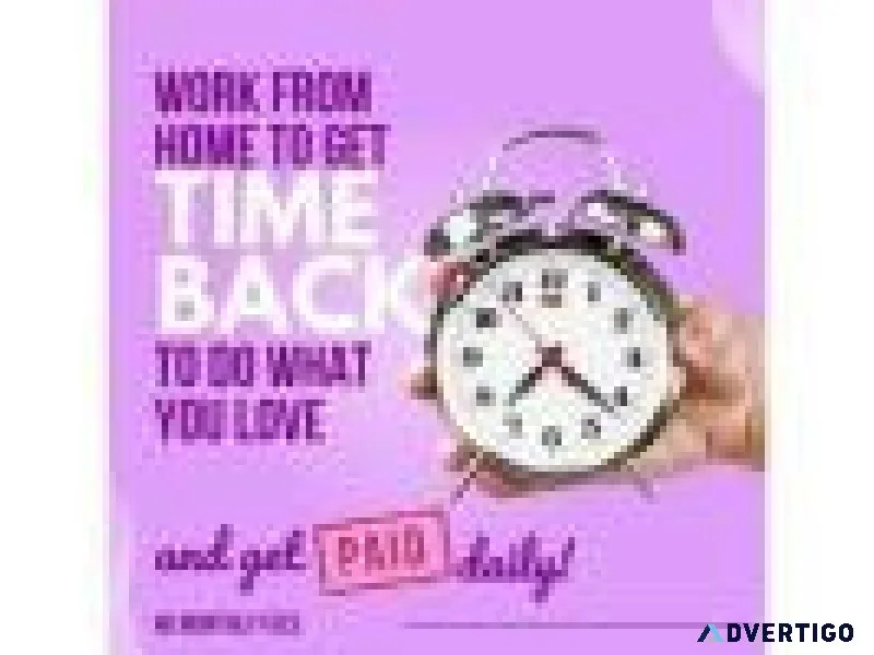 Want to work part time from home working online 2 hours a day