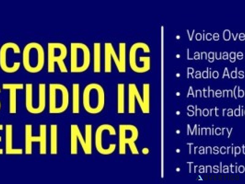 Voice recording studio in delhi ncr