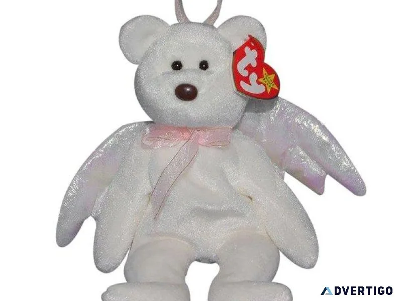 Ty Beanie Babies Halo the angel bear MWMT