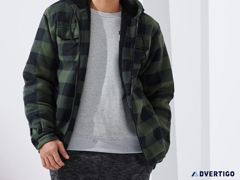 The Most Popular Men s Fleece Plaid Jacket-Unlock 20% Off