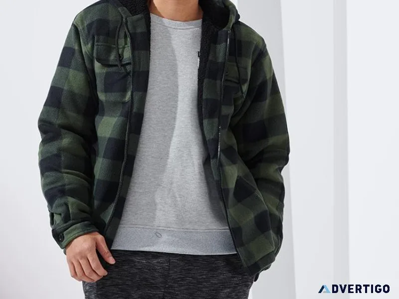 The Most Popular Men s Fleece Plaid Jacket-Unlock 20% Off