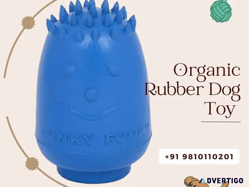 Premium Organic Rubber Dog Toy - Call 91 9810110201