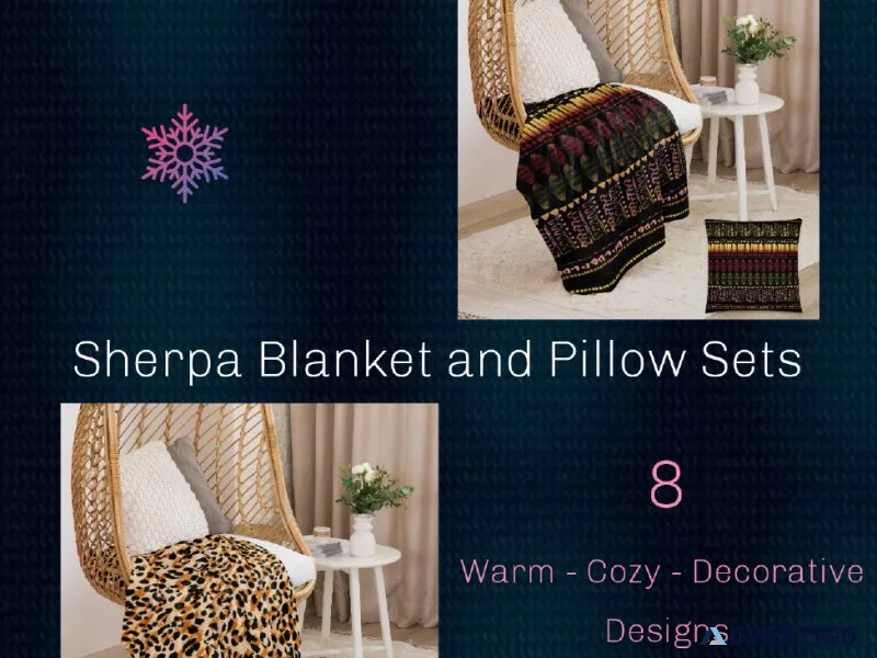Introductory Sale on Sherpa Blanket and Pillow Sets