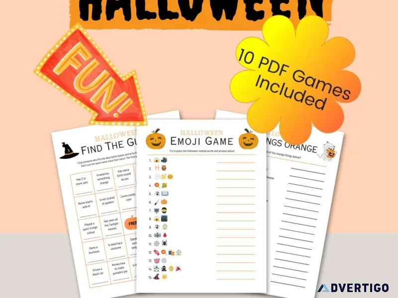 Halloween Games Print At Home