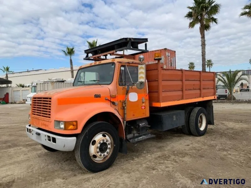 2000 INTERNATIONAL 4900 FLATBED DUMP TRUCK 91479236