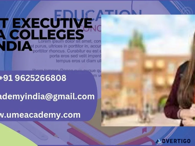 Best Executive MBA Colleges In India
