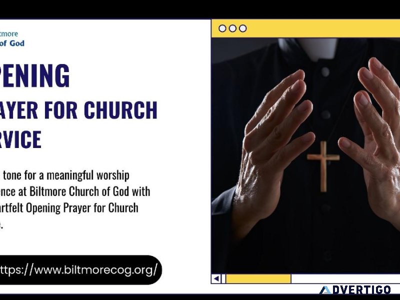 Opening Prayer For Church Service