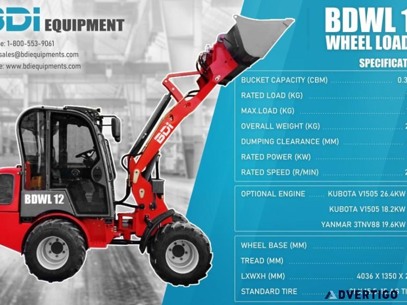 BDI Equipments Wheel Loader BDWL 12