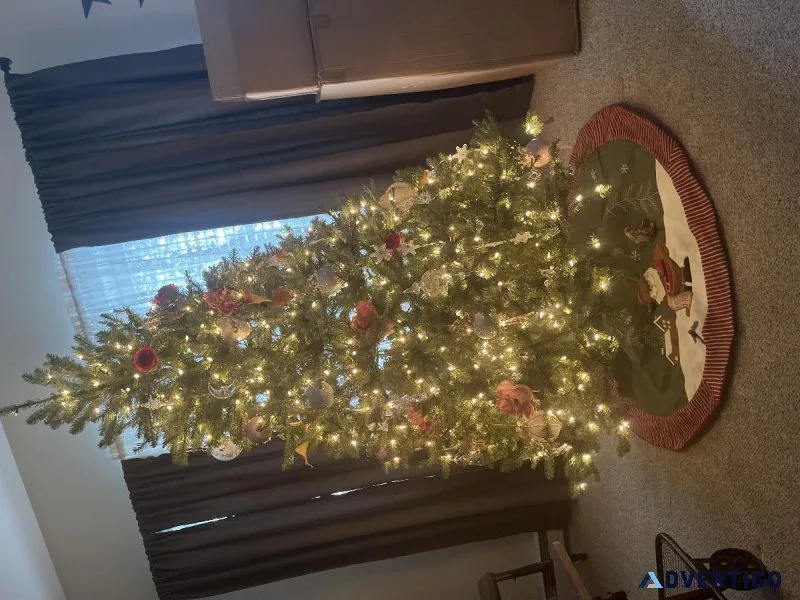 7 feet Christmas tree with white lights