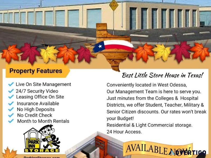 Secure Self Storage Units Available in Odessa