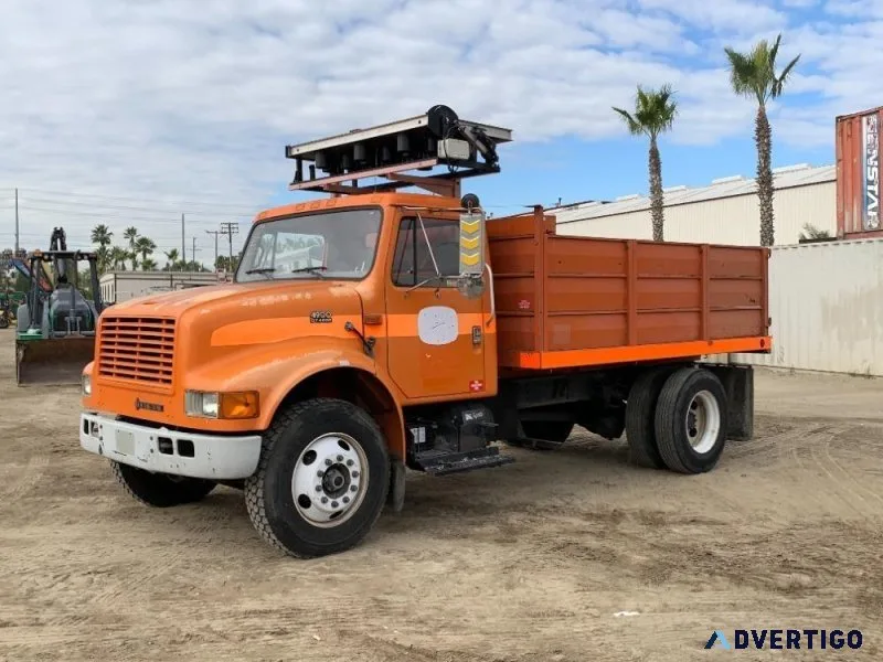 2000 INTERNATIONAL 4900 FLATBED DUMP TRUCK 91480236