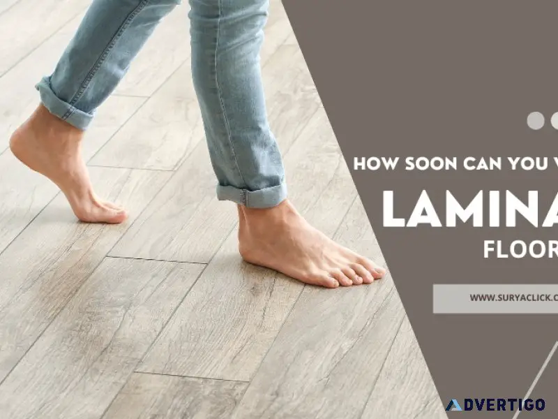 Understanding when to walk on new laminate flooring