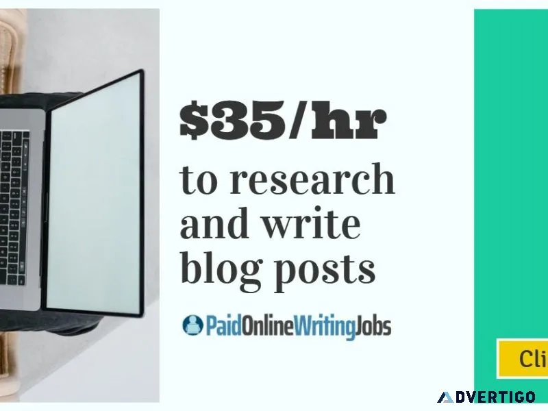 Your writing skills are in demand.