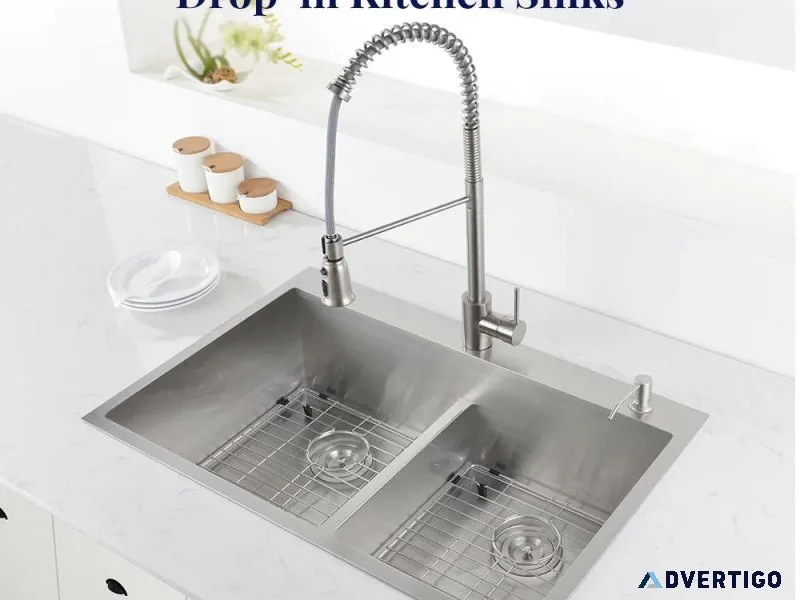 Elevate Your Kitchen Design with Premium Drop-in Sinks