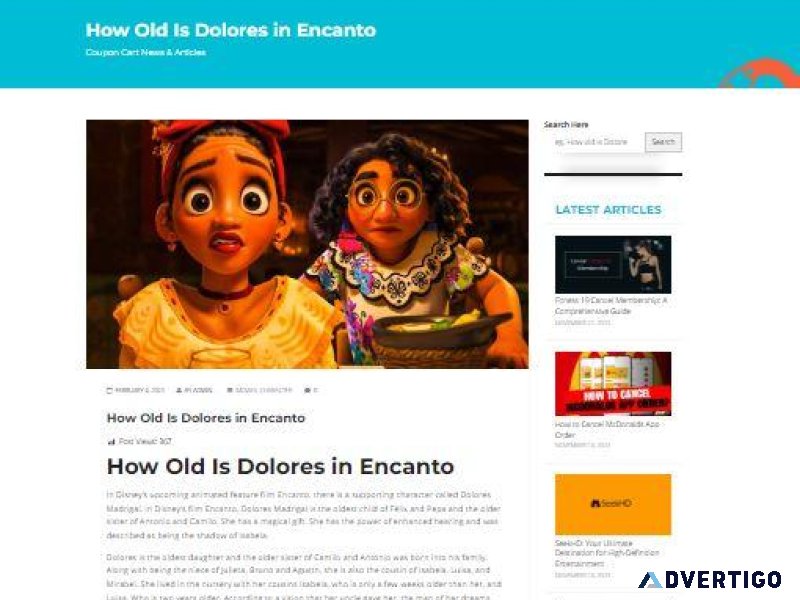 how old is dolores in encanto