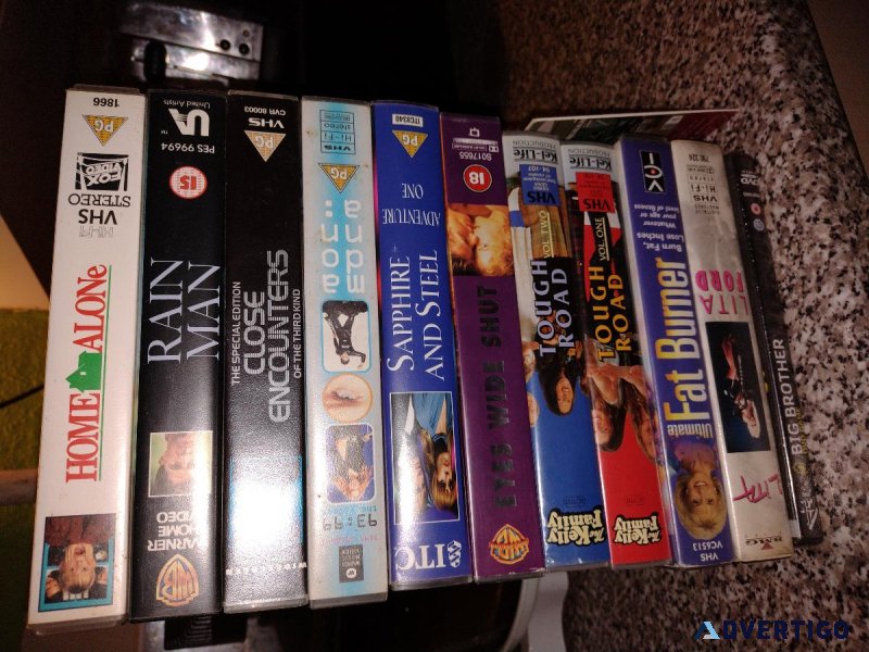 10 video tapes  2 DVDs