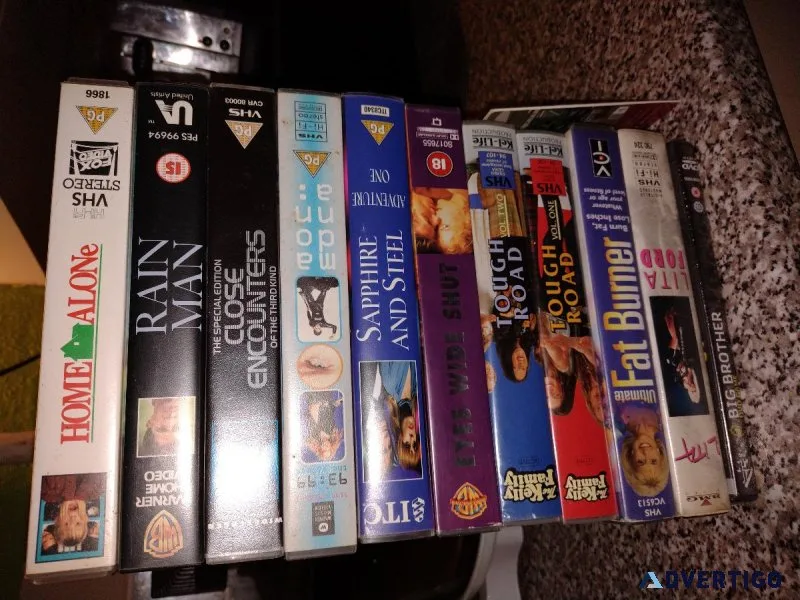 10 video tapes  2 DVDs