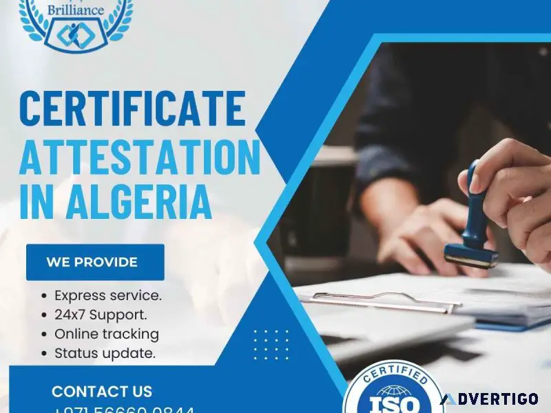 Complete certificate attestation services in algeria