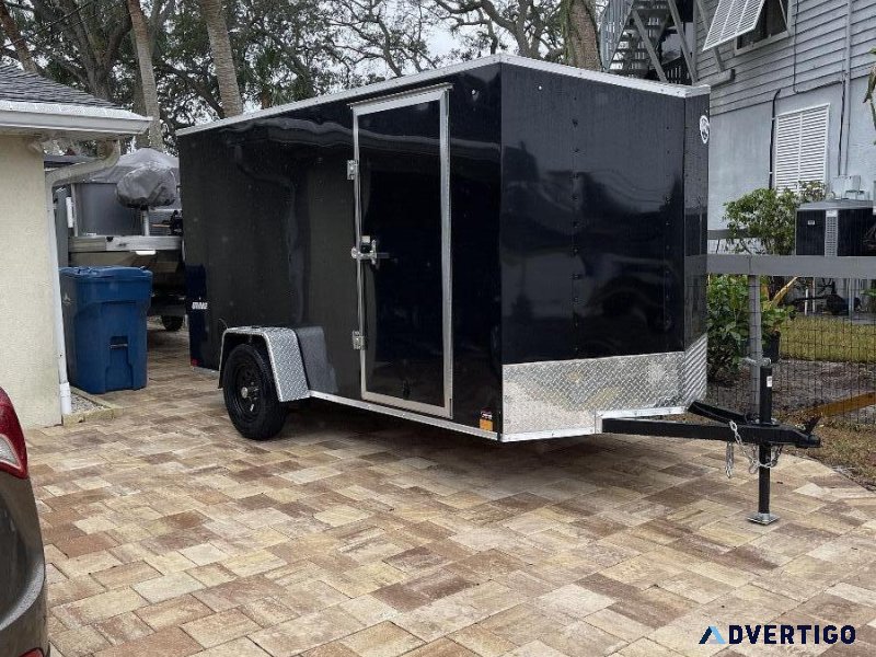 6x12 Impact Quake enclosed Trailer