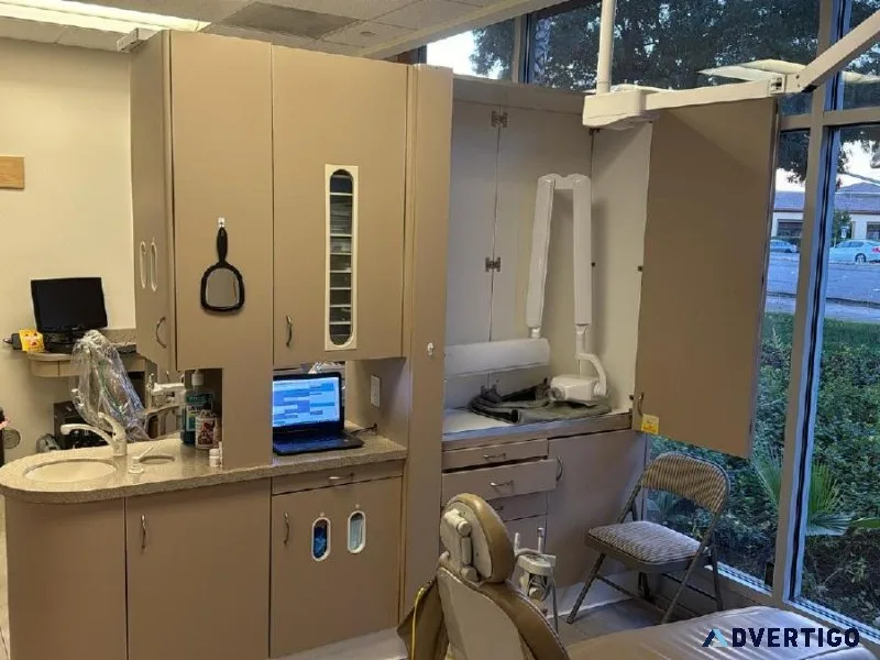 Center Island Dental Cabinet