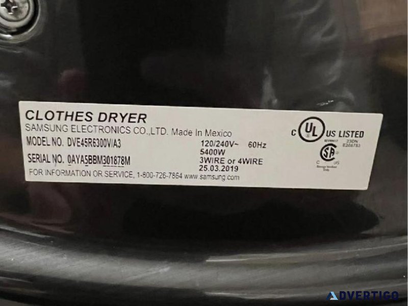 Samsung frontload washer and dryer