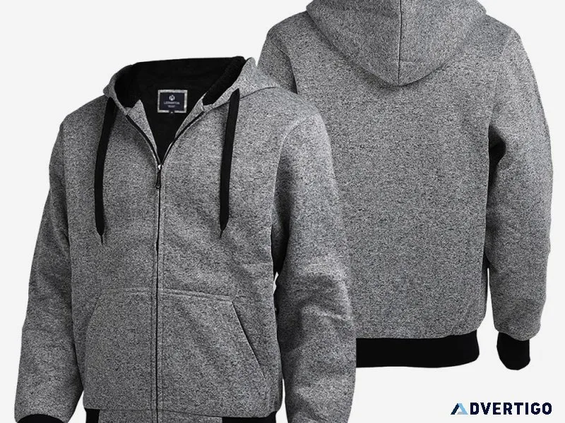 Perfect Christmas Gift-Men s Fleece Lined Hoodies