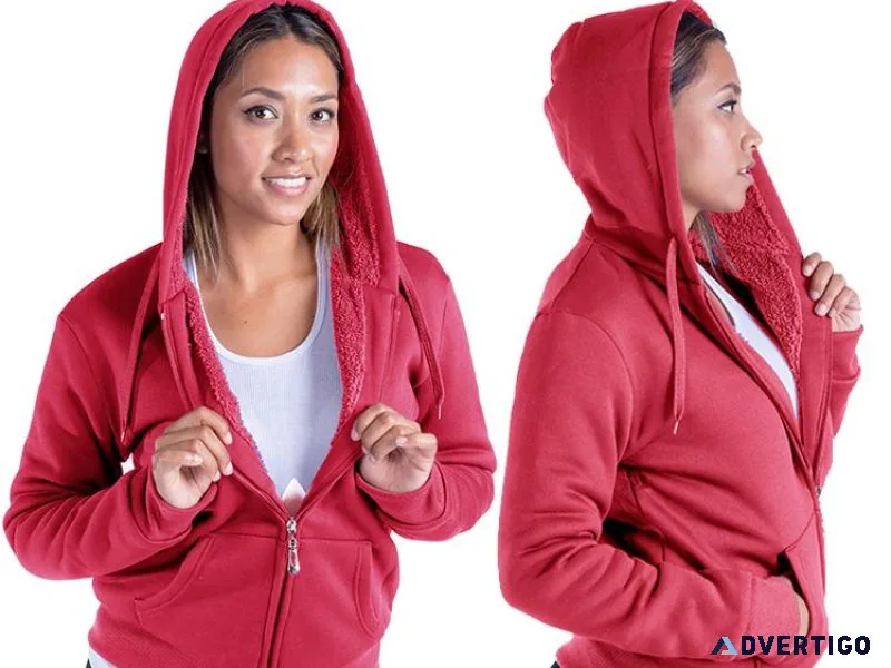 Elevate Your Comfort Game With Women s Sherpa-Lined Hoodies