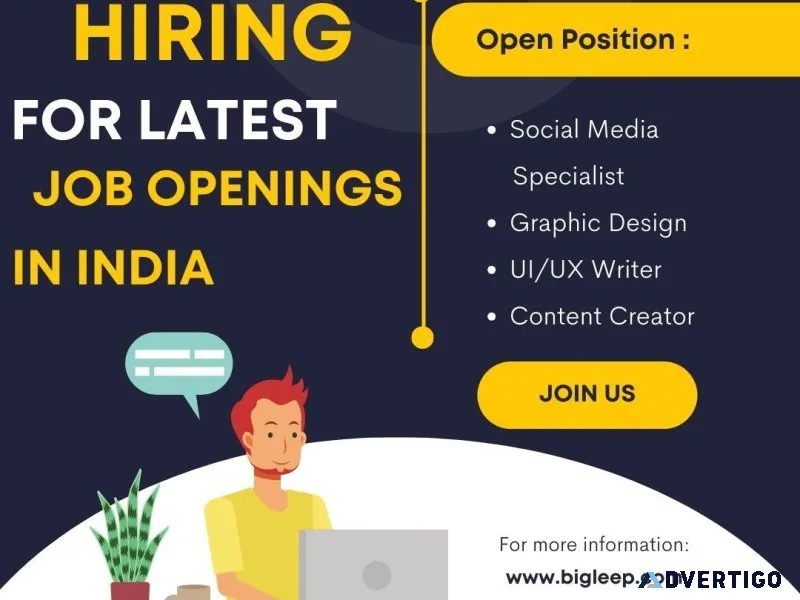We are hiring for Latest Job openings in India