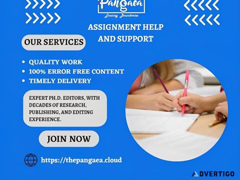 Assignment Help and Support at Pangaea