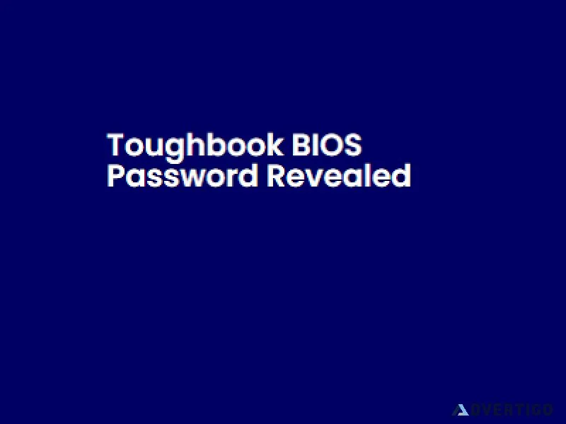 How to Unlock Panasonic Toughbook BIOS Password