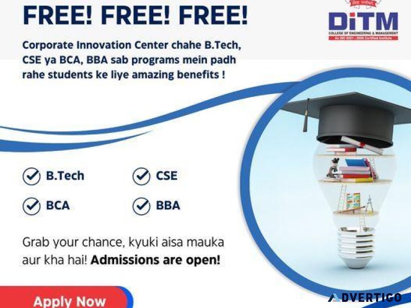 DITM College Best B.Tech College in Delhi NCR