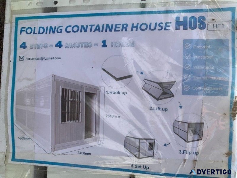 UNUSED HOS HF1 FOLDING CONTAINER HOUSE 1910
