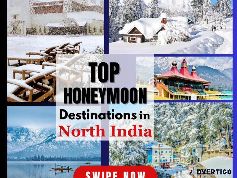 Top honeymoon destinations in north india