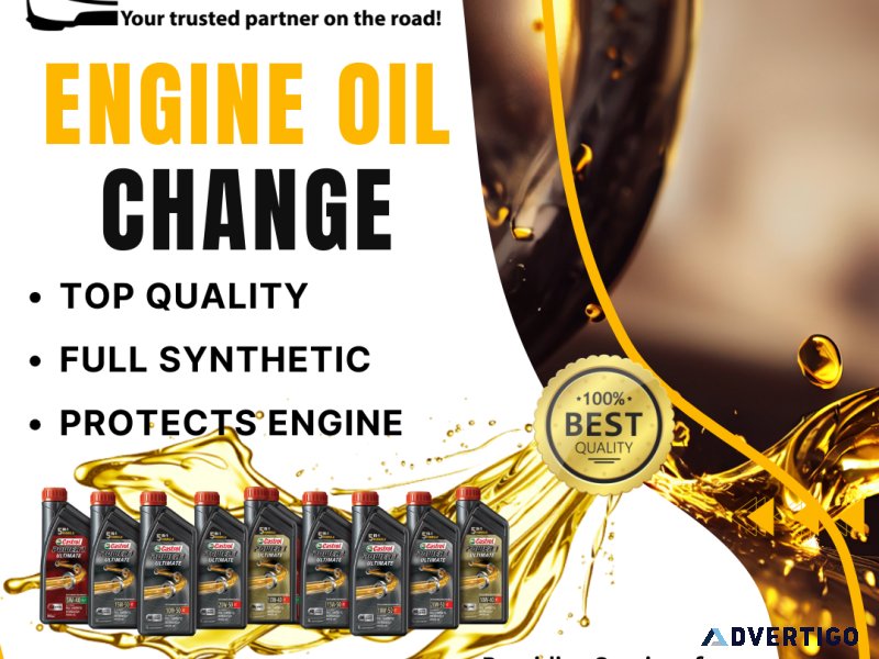 Fully Synthetic Oil Change Service at best price in Saskatoon
