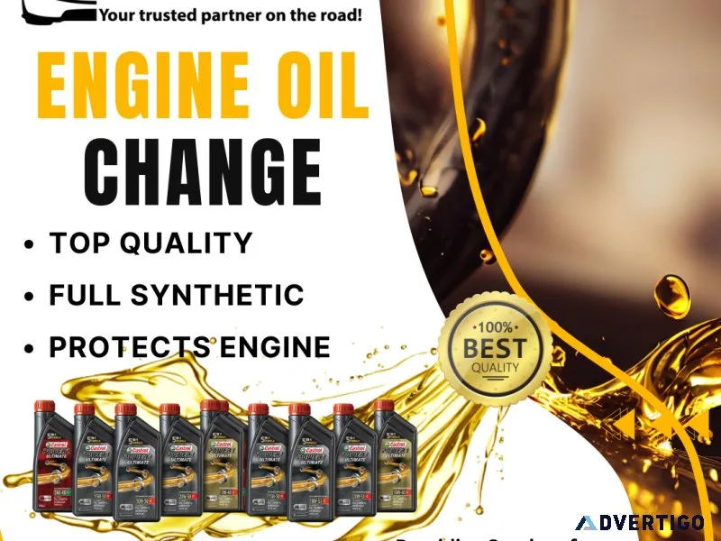 Fully Synthetic Oil Change Service at best price in Saskatoon