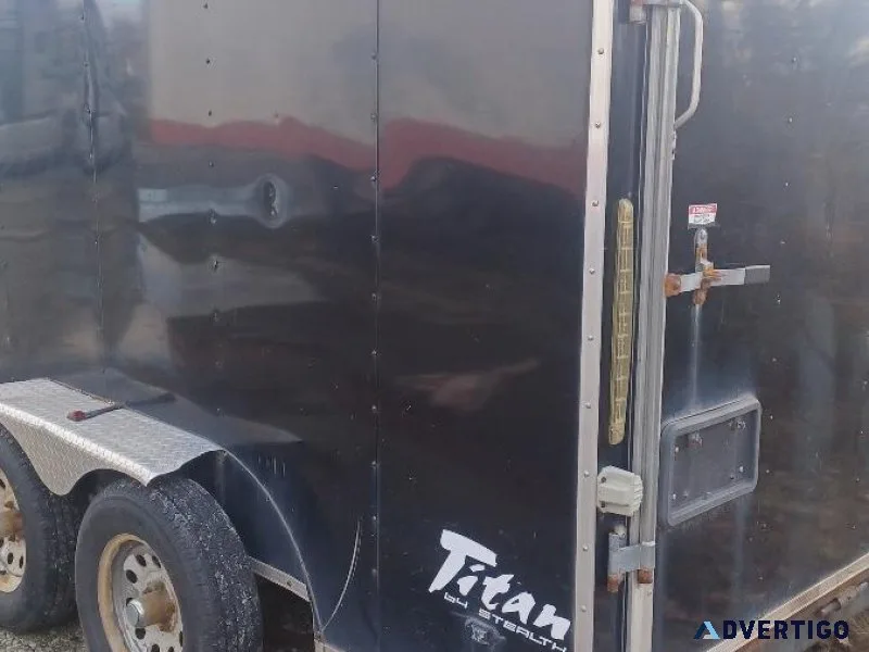 2014 Titan Stealth V Nose Enclosed Trailer excellent condition