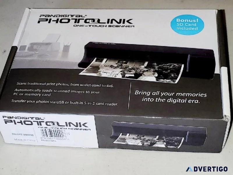 NEW Pandigital Photolink One-Touch Scanner