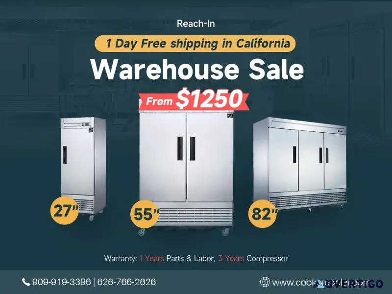 Commercial Refrigerator and Freezer SALE