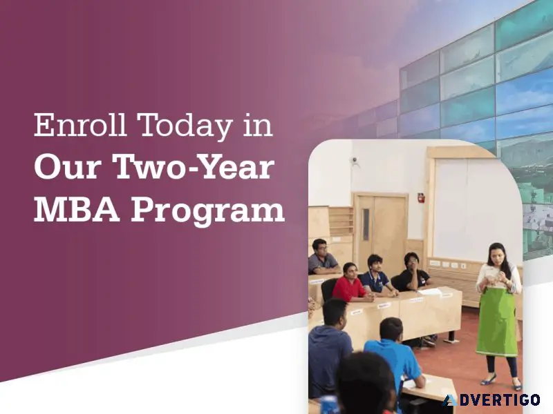 Enroll today in our two-year mba program