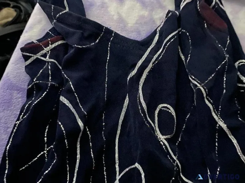 Dark blue design dress