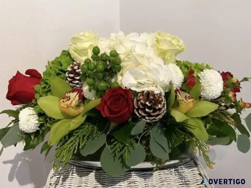 Avery  Christmas Flower Arrangement
