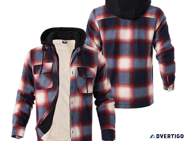 Save 20% Today-Men s Fleece Lined Plaid Jacket